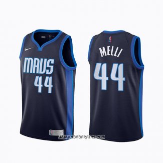 Camiseta Dallas Mavericks Nicolo Melli #44 Earned 2020-21 Azul